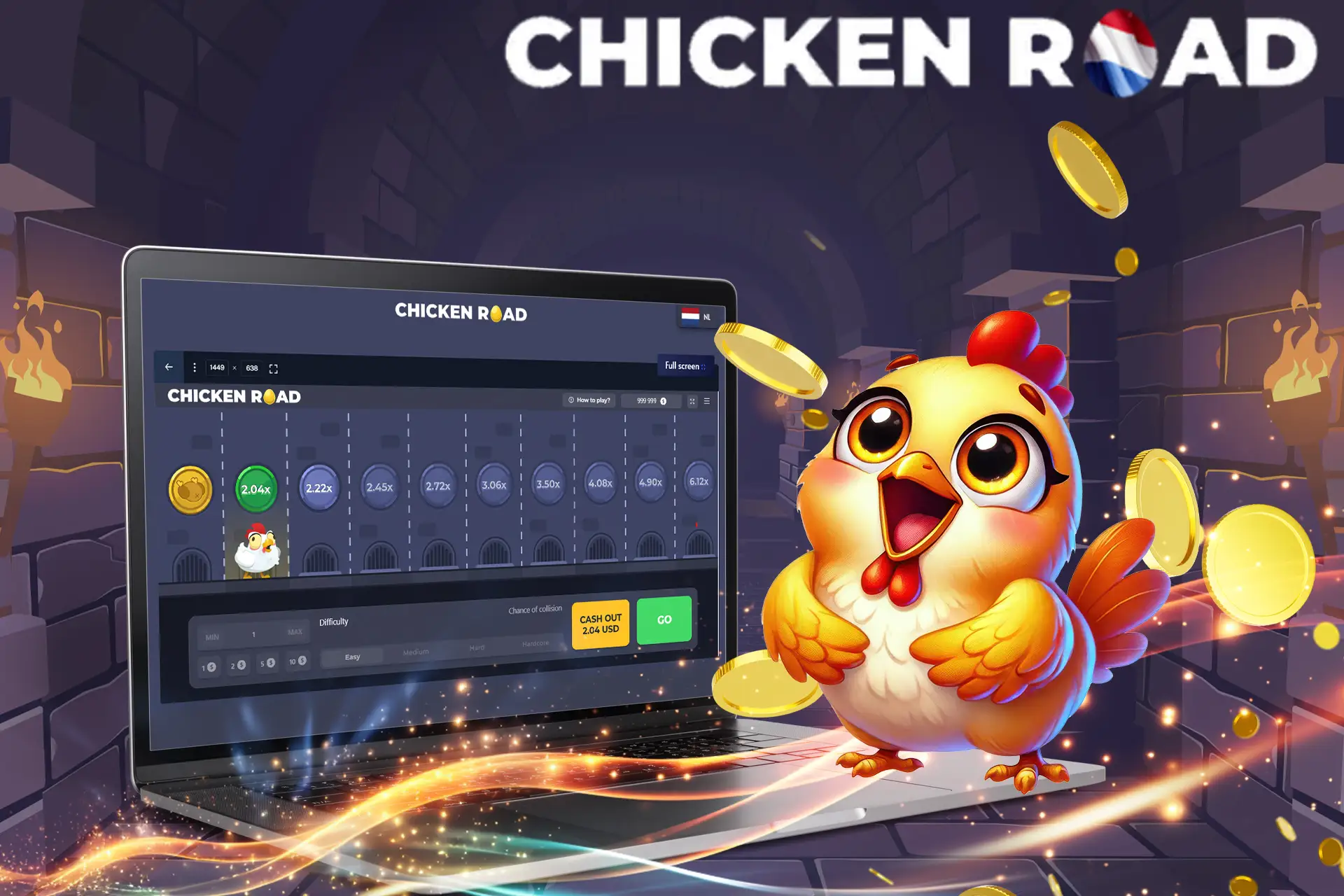 Populair Chicken Road-spel met unieke mechanica